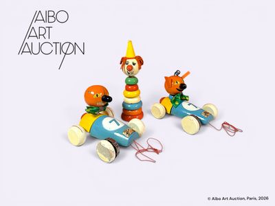 Kiri le clown Kiri et Ratibus un lot de trois jouets Vilac e…