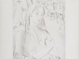 an image of a drawing of a woman holding a child
