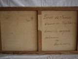 an old picture of a piece of paper with writing on it