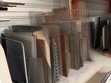 many pieces of furniture in a storage area