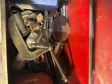 a red box with a bunch of tools inside of it