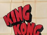 affiche du film « King Kong », mettant en scène le roi de Kong