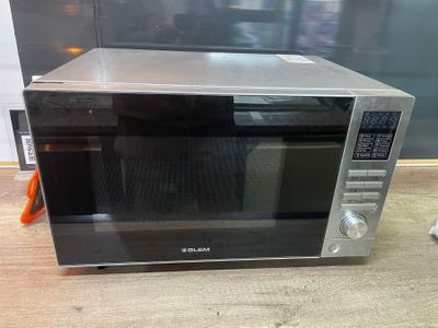 a microwave that is sitting on a table