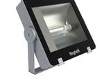 a close up of a flood light on a white background
