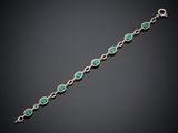 un bracelet d'émeraudes et de diamants
