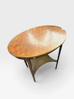 Table de salon de forme ovale en placage de bois de rose à d… (photo 3)