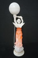 Grande lampe décorative en albâtre – vers 1930 – tenue par u… (photo 3)