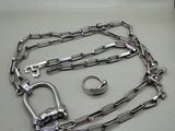 a metal chain with a ring attached to it