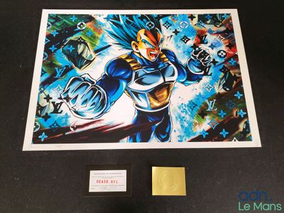 Reproduction signée de Vegeta (Dragon Ball) par Le Mans