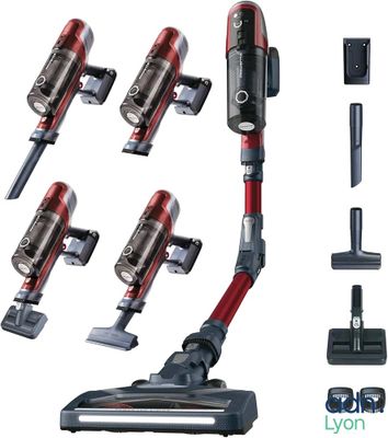 several different types of vacuum cleaners and accessories on a white background