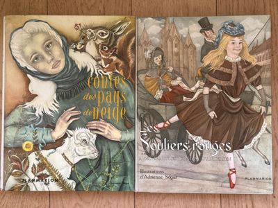 Anciens livres pour enfants, 2 grands lives illustrés par Ad…