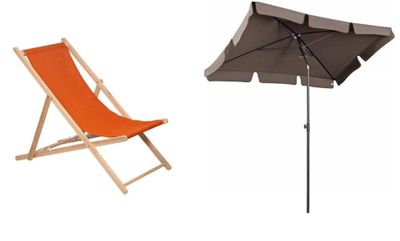 Lot de 2 articles composé de: 1 Chilienne en bois coloris pa…