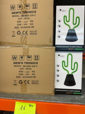 Lot de 16 lampes enceinte cactus