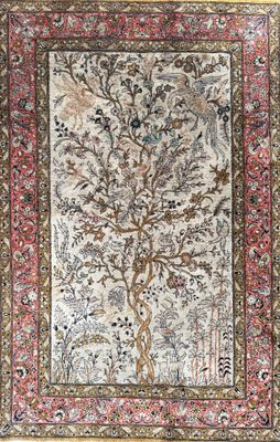 a rug with a tree of life on it