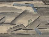 une aquarelle représentant des oiseaux volant dans le ciel