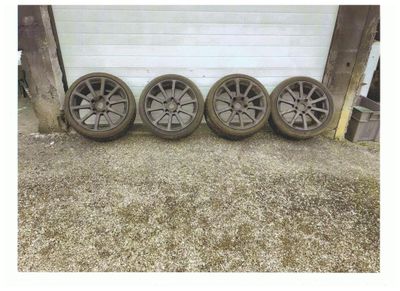 Quatre jantes Porsche GT3 noir mat.