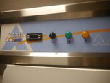 an image of a close up of a control panel on a train