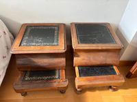 Tabouret d'aisance en placage d'acajou à marche inférieure c… (photo 5)