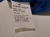 a blue umbrella with a price tag attached to it