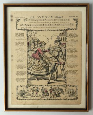 La vieille, chant. Imagerie Pellerin, Imagerie d'Epinal N°47…