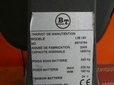 a label on the back of a machine that is sitting on a table