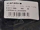 a label on a black plastic bag that says icepeak