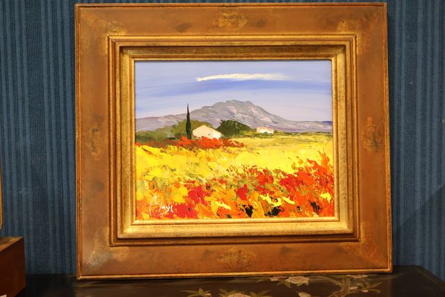 MAGLE : « paysage de Provence », huile sur toile signée en bas à ...