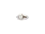a close up of a diamond ring on a white background