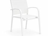 a close up of a white chair on a white background