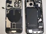 a picture of a cell phone with a broken battery