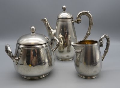 CHRISTOFLE, service égoïste en métal argenté composé d'une v…