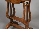 an image of a wooden side table with a wooden top