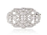 broche en diamant art déco, par van cleef