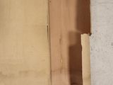 a piece of cardboard that has been torn off