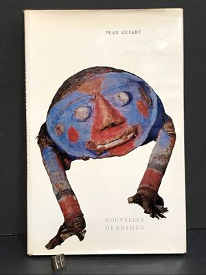 the book cover of jean gutratt ' s nouvelles de l ' art, with an image of a blue and red face on it