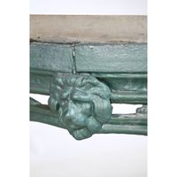 GUERIDON 1900 en fonte peinte à décor de personnages en bust… (photo 4)
