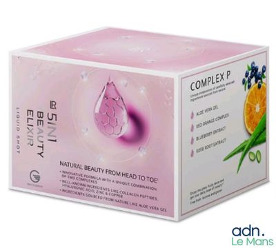 une image représentant une boîte rose contenant un liquide rose