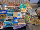 a lot of books that are on a table