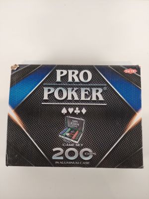 a close up of a box of poker cards on a table