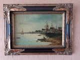a picture of a painting hanging on the wall