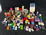 a lot of different types of cigarettes on a black background