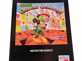 mickey mouse ' s ultimate challenge instruction booklet for super nintendo