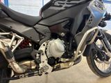 a motorcycle that is parked in a garage