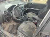 the interior of a car with a dirty seat and dashboard
