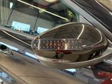 a close up of a car ' s side mirror with the word vulcan on it