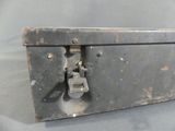 a metal box that has a latch on it