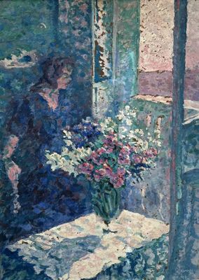 DANY LARTIGUE (1921-2017), « Portrait au balcon, Cannes le G…