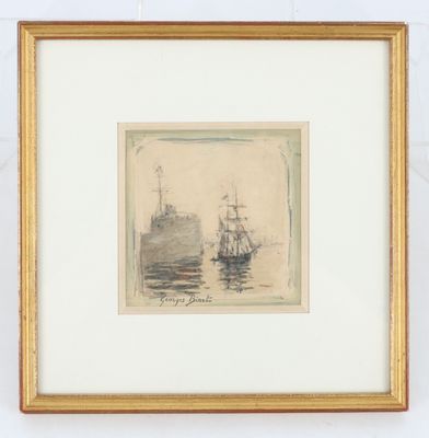 une image représentant deux bateaux dans un plan d'eau