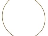 a gold necklace on a white background