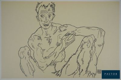 an image of a drawing of a man sitting on a chair